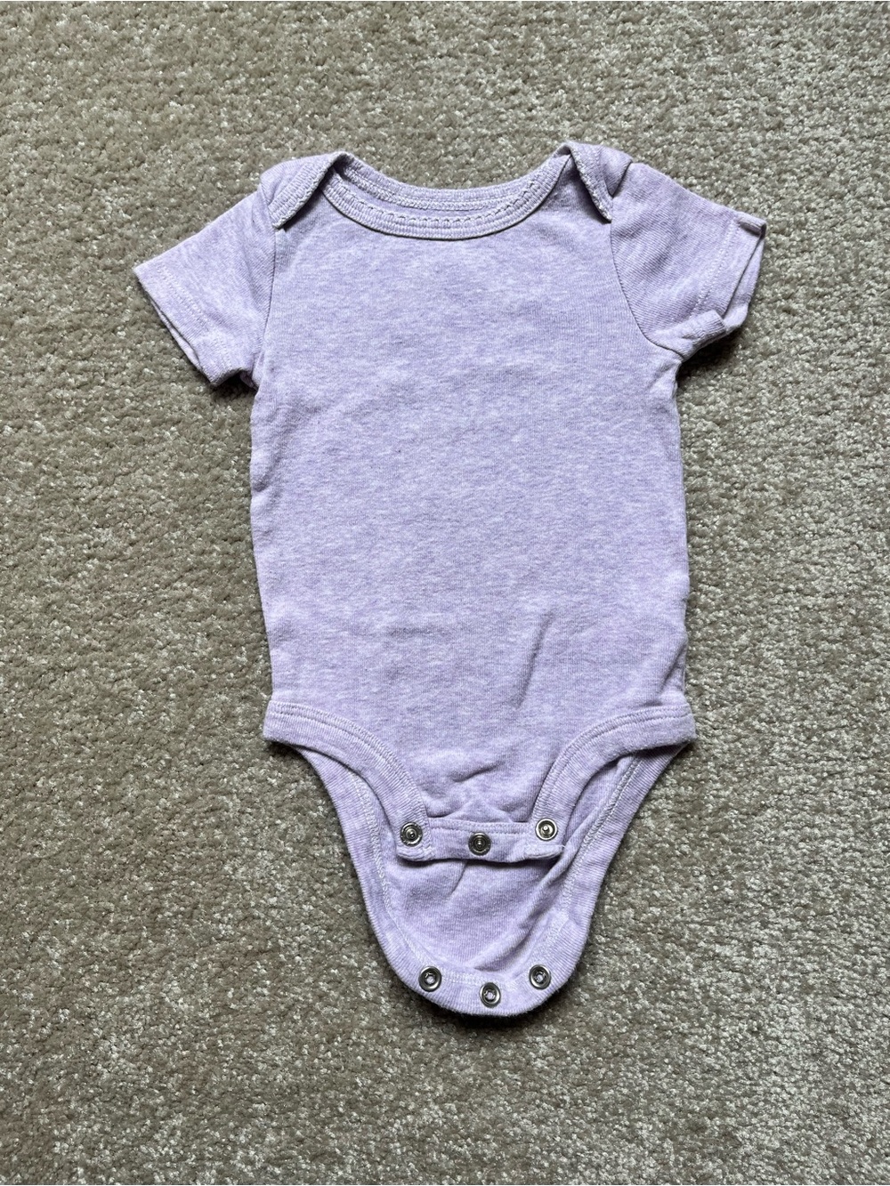 3/$10 or 5/$15 Soft Lavender Baby One-Piece Bodysuit